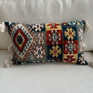 Callisto Home Crewel and Velvet Tribal Lumbar